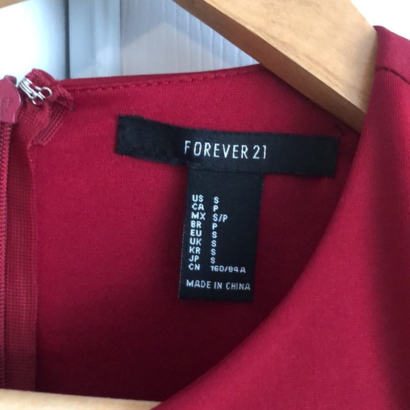 Burgundy Cocktail Dress - Picture 5 of 5